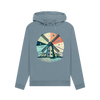 Windmill Women's Pullover Organic Hoodie - Stone Blue