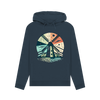 Windmill Women's Pullover Organic Hoodie - Navy Blue
