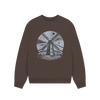 Windmill Women's Oversized Fit Organic Sweatshirt - Chocolate