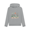 Sun and Birds Women's Pullover Organic Hoodie - Light Heather