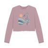 Birds Women's Boxy Fit Organic Jumper - Mauve