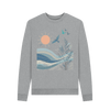 Birds Women's Crewneck Organic Jumper - Light Heather