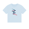 Colour Twist Women's Boxy Fit Organic T-Shirt - Sky Blue