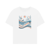 Dancing Fields Women's Oversized Organic T-Shirt - White