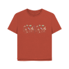 Field of Dreams Women's Relax Fit Organic T shirt - Rust