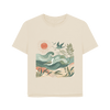 Golden Horizon Women's Relaxed Fit Organic T-Shirt - Oat