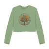 Inner Peace Women's Boxy Fit Organic Jumpers - Sage