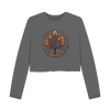 Inner Peace Women's Boxy Fit Organic Jumpers - Slate Grey