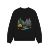 New Season Women's Oversized Fit Organic Sweatshirt - Black