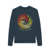 Threads of Change Women's Crewneck Organic Jumper - Navy Blue