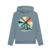 Windmill Women's Pullover Organic Hoodie - Stone Blue