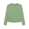 Women's Boxy Fit Organic Jumpers - Sage