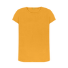 Women's Crew Neck Organic T-Shirts - Mustard