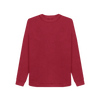 Women's Crewneck Organic Jumper - Cherry