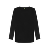 Women's Long Sleeve Organic T-Shirts - Black