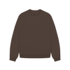 Women's Oversized Fit Organic Sweatshirt - Chocolate