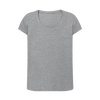 Women's Scoop Neck Organic T-Shirts - Athletic Grey
