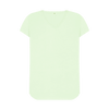 Women's V Neck Organic T-Shirts - Pastel Green