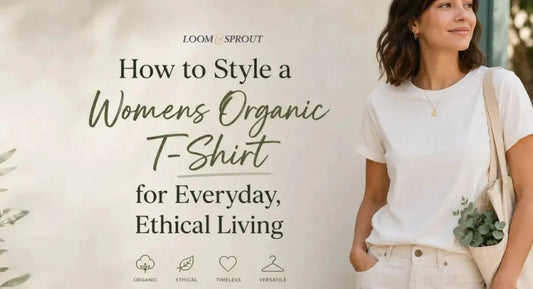 How to Style a Womens Organic T-Shirt for Everyday, Ethical Living - Loom & Sprout