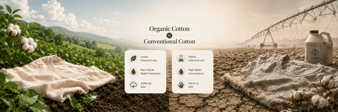 Organic Cotton vs Conventional Cotton: What’s the Real Difference? - Loom & Sprout