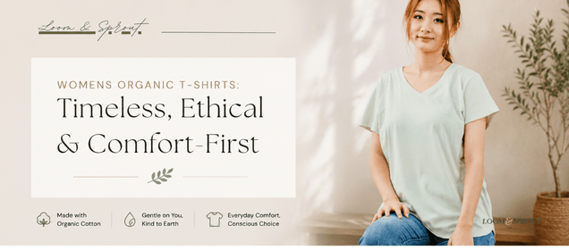 Womens Organic T-Shirts: Timeless, Ethical & Comfort-First - Loom & Sprout