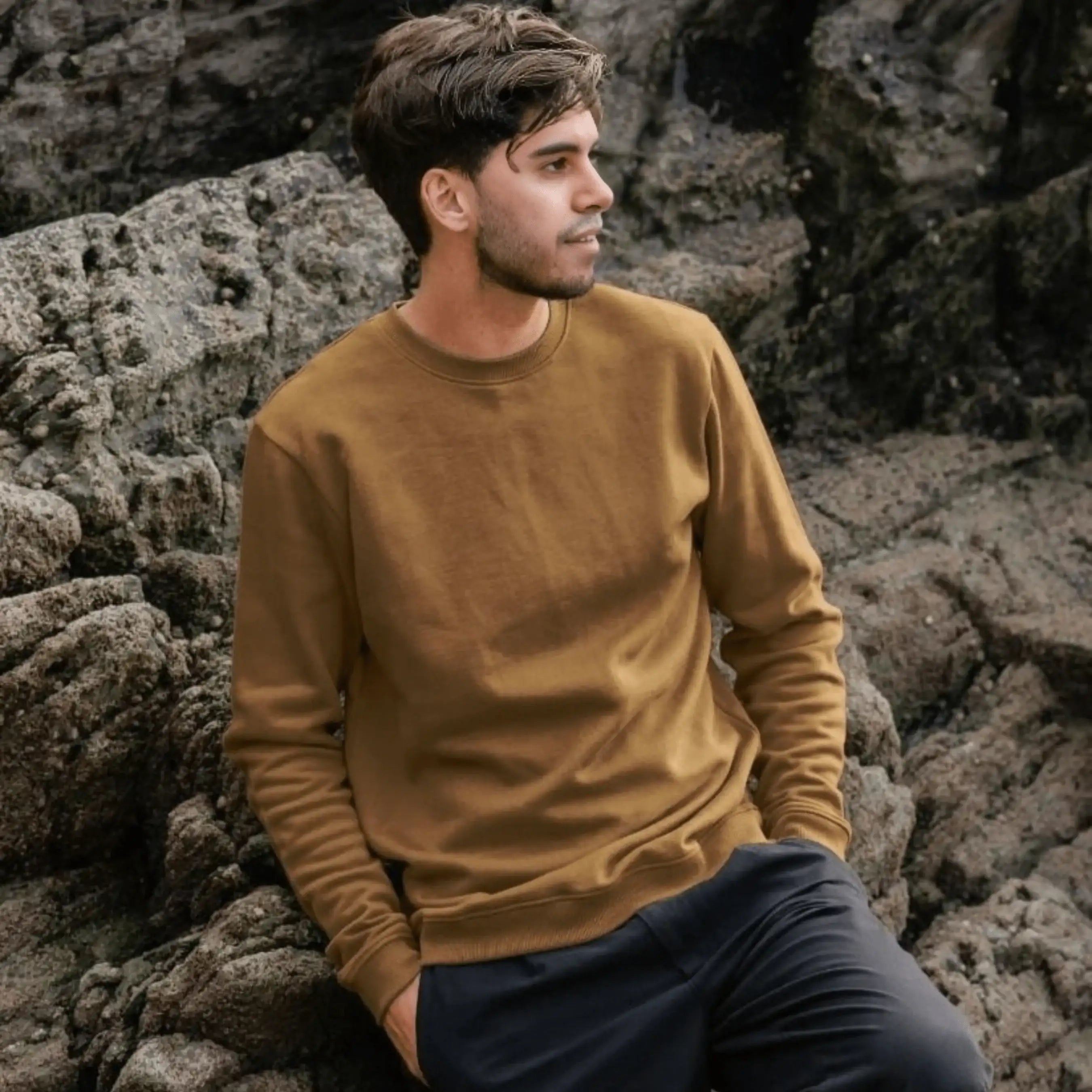 Men's Plain Organic Sweatshirts - Loom & Sprout