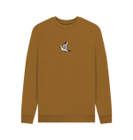 Brown Printed Sweater