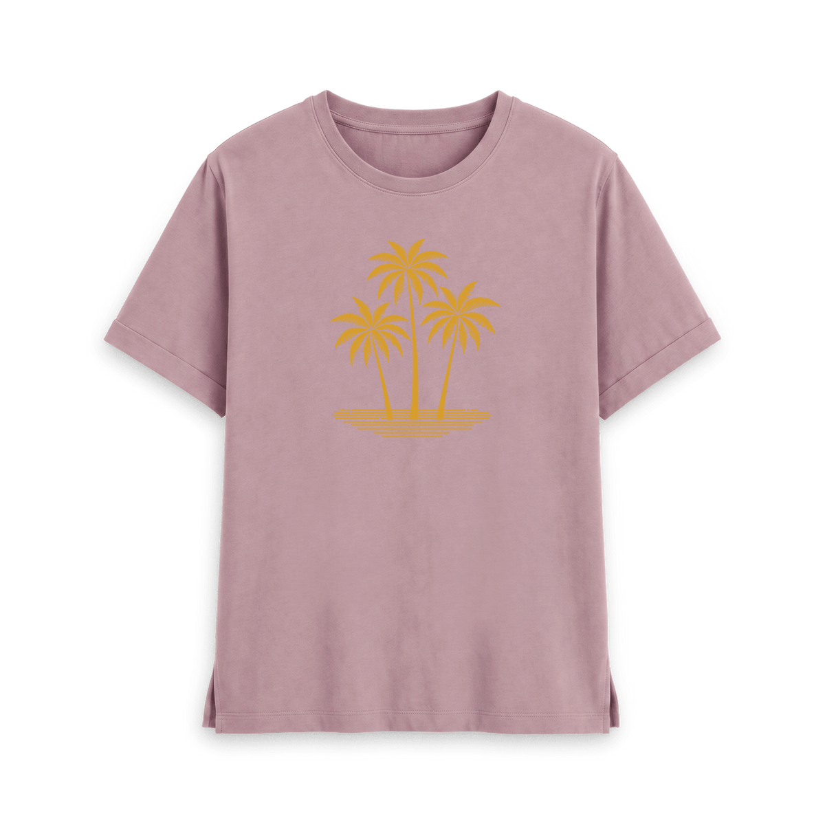 Mauve Printed T-shirt Front