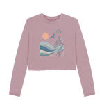 Mauve Printed Boxy Jumpers