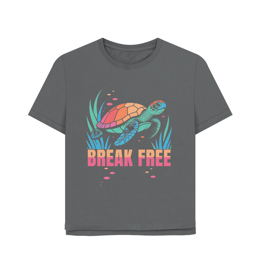 Slate Grey Printed T-shirt