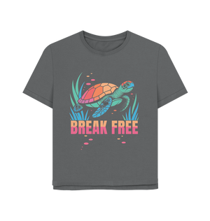 Slate Grey Printed T-shirt