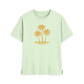 Pastel Green Printed T-shirt Front