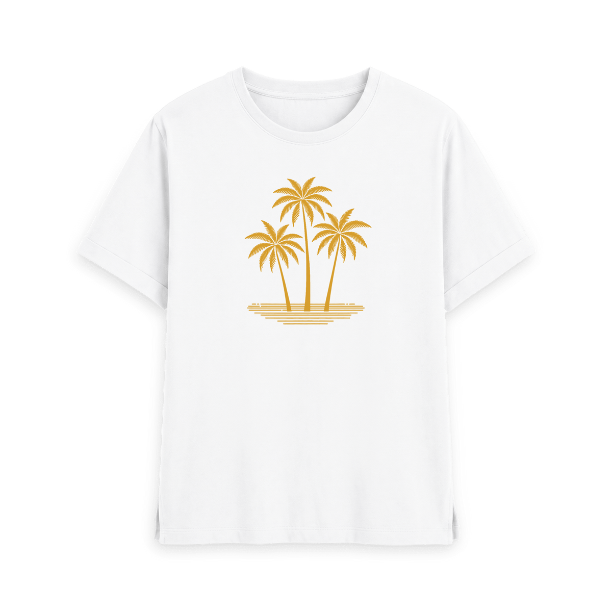 White Printed T-shirt Front