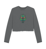 Slate Grey Printed Boxy Jumpers