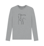 Athletic Grey Printed Long Sleeve T Shirt