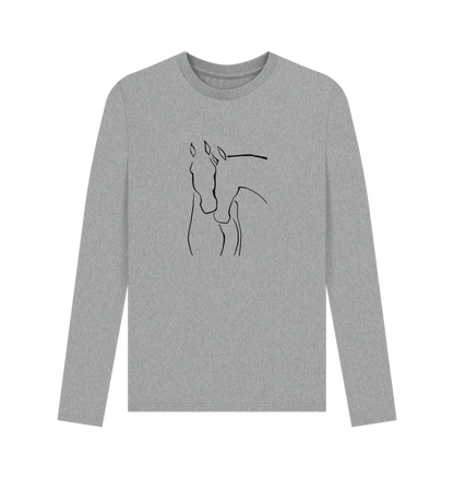 Athletic Grey Printed Long Sleeve T Shirt