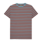 Stone Blue & Rust Stripe Printed Premium T-Shirt