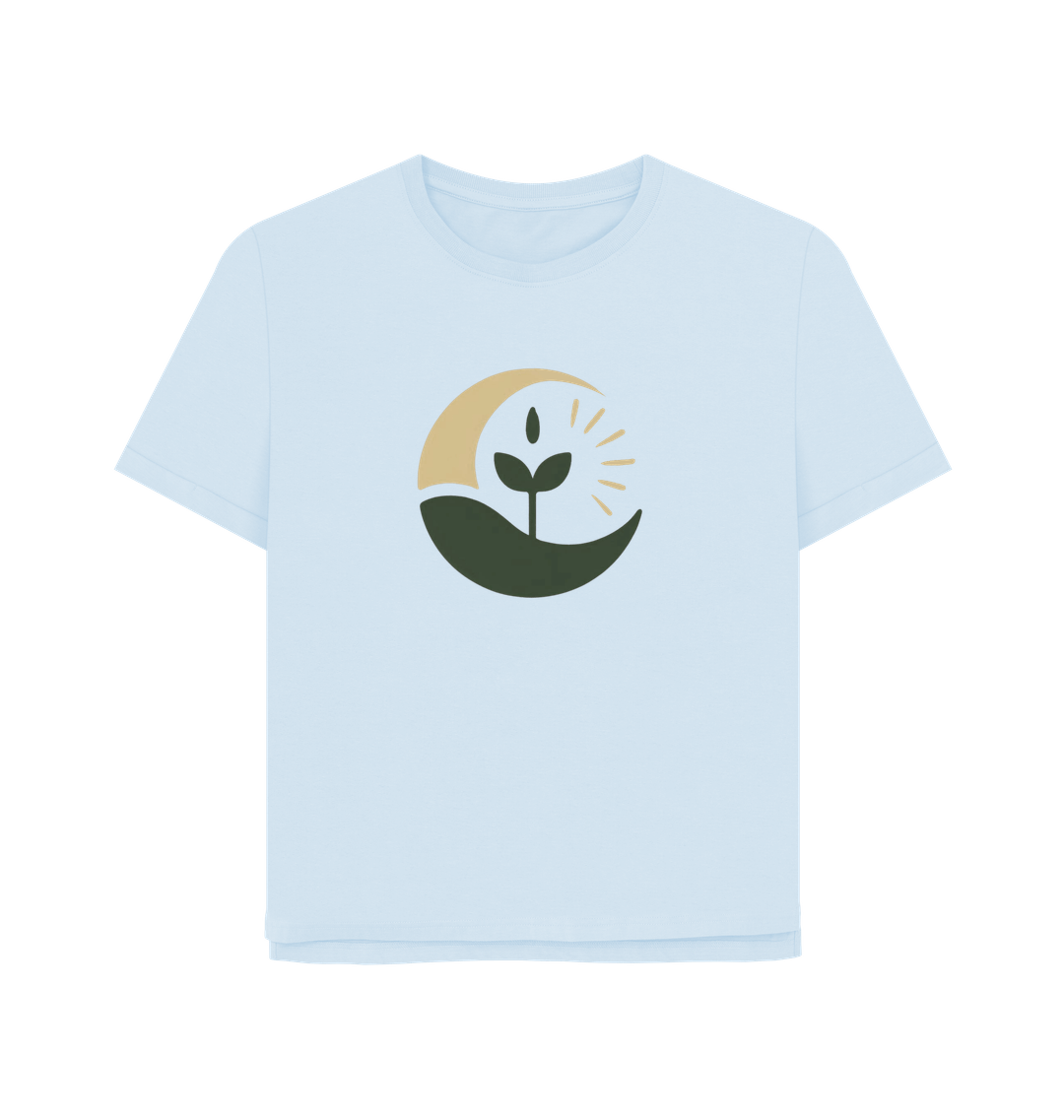 Sky Blue Printed T-shirt