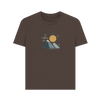 Twin Peaks Sunrise Women's Organic T-Shirt - Chocolate