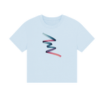 Sky Blue Printed T-shirt