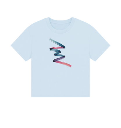 Sky Blue Printed T-shirt