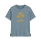 Stone Blue Printed T-shirt Front