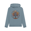 Inner Peace Women's Pullover Organic Hoodie - Stone Blue