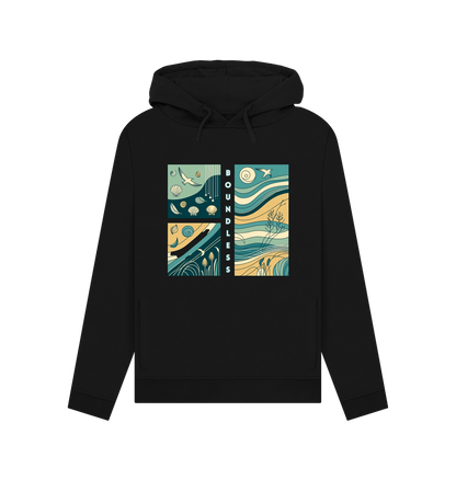 Black Printed Hoody
