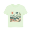 Golden Horizon Women's Relaxed Fit Organic T-Shirt - Pastel Green