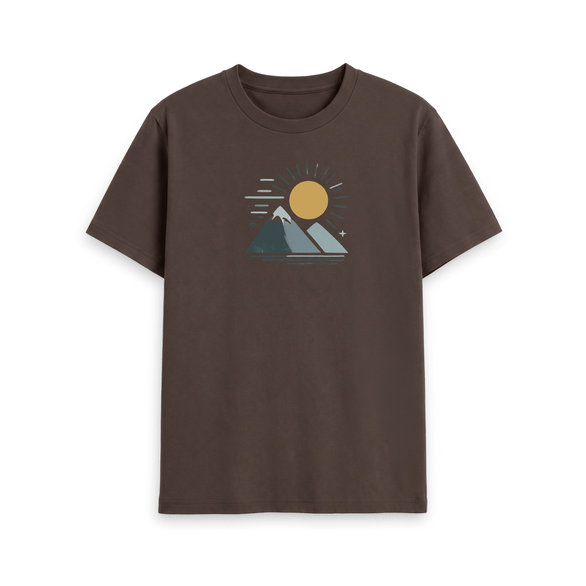 Chocolate Printed T-shirt Front