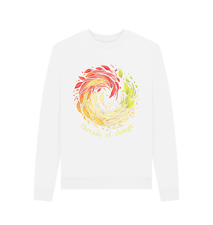 White Printed Sweater