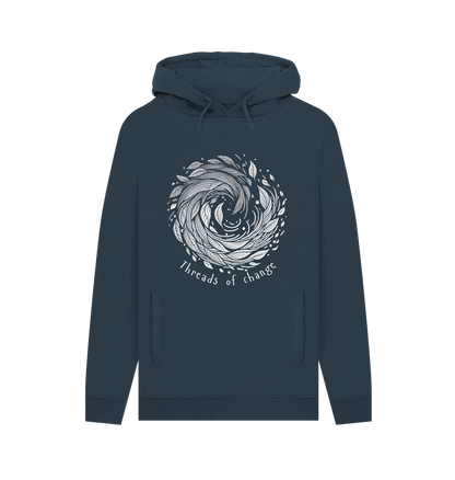 Navy Printed Hoody