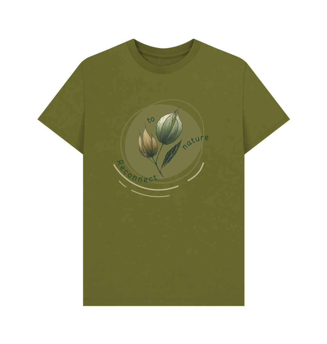 Moss Green Printed T-shirt