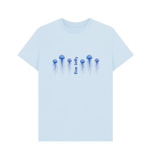 Sky Blue Printed T-shirt
